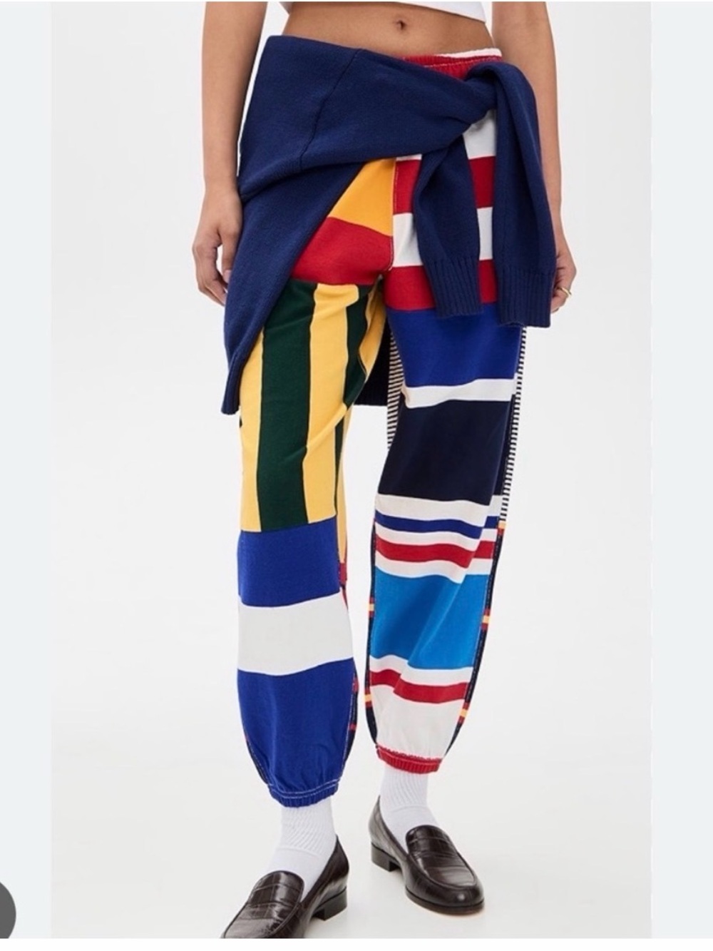 Polo by Ralph Lauren Multicolor Striped Knit Jogger Pants